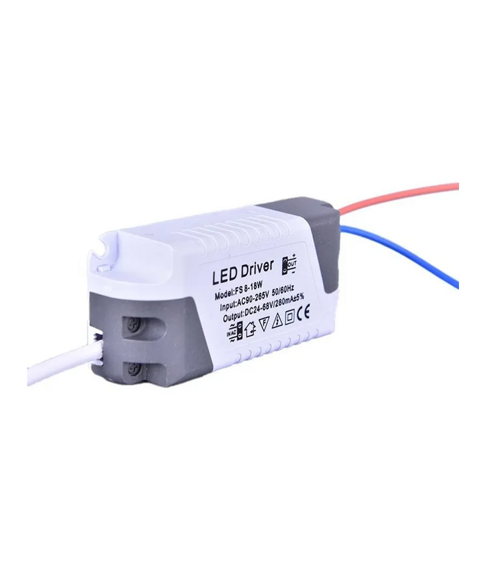 Trade Shop - Alimentatore Trasformatore Driver Per Faretto Da Incasso 3 7 9 12 15 18w 25watt -  15-18 Watt