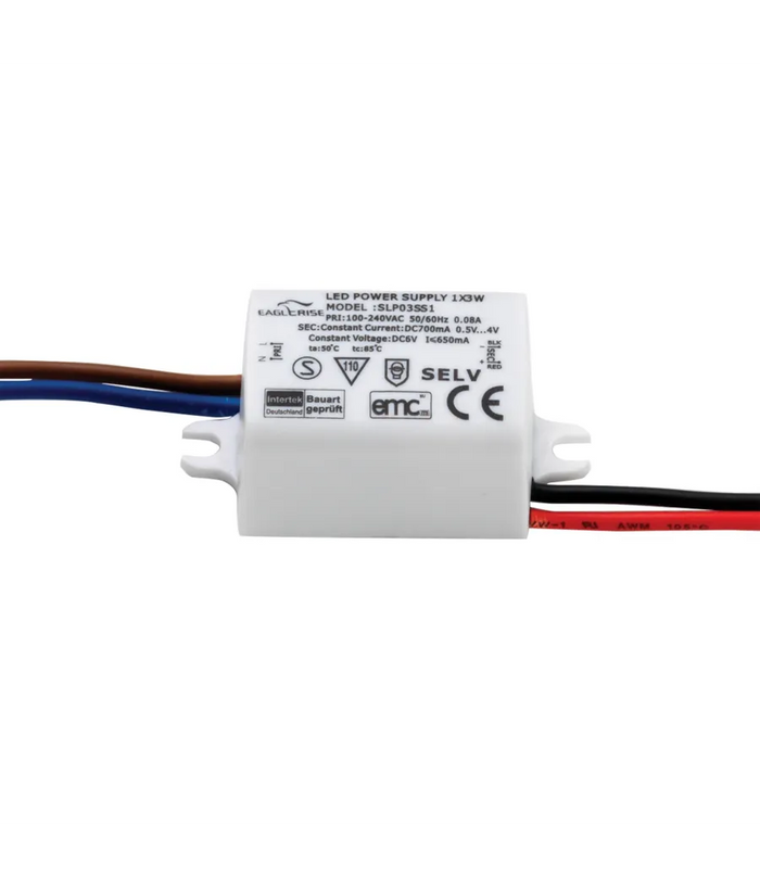 Trade Shop - Alimentatore Trasformatore Driver Per Faretto Da Incasso 3 7 9 12 15 18w 25watt -  3 Watt