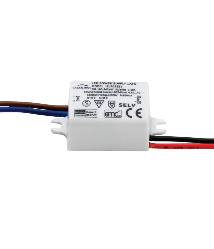 Trade Shop - Alimentatore Trasformatore Driver Per Faretto Da Incasso 3 7 9 12 15 18w 25watt -  3 Watt