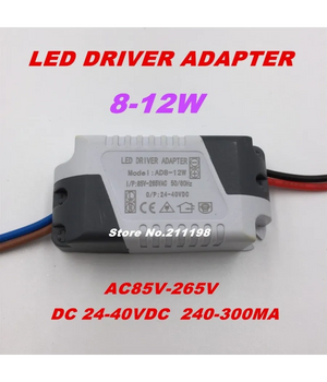 Trade Shop - Alimentatore Trasformatore Driver Per Faretto Da Incasso 3 7 9 12 15 18w 25watt -  8-12 Watt