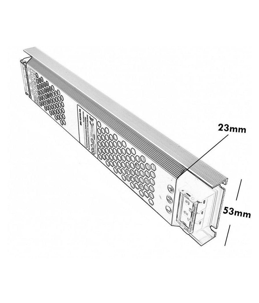 Alimentatore Trasformatore Stabilizzato Slim 16.7a 12v 110-230v 200w S-12v-200w         