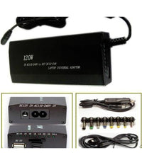 Alimentatore Universale 120w Notebook Pc Casa Auto Usb Universale 9 Adattatori         