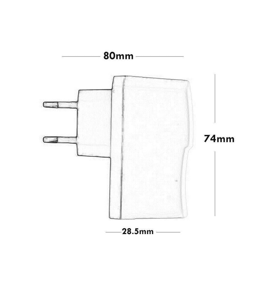 Alimentatore Universale 12v 1 Ampere Trasformatore Con Spina Standard 12 W S-1an         