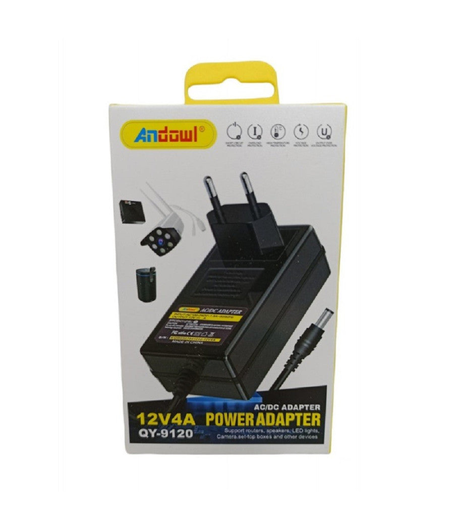 Alimentatore Universale Ac / Dc Adattatore Di Alimentazione 12v 4a Qy-9120         