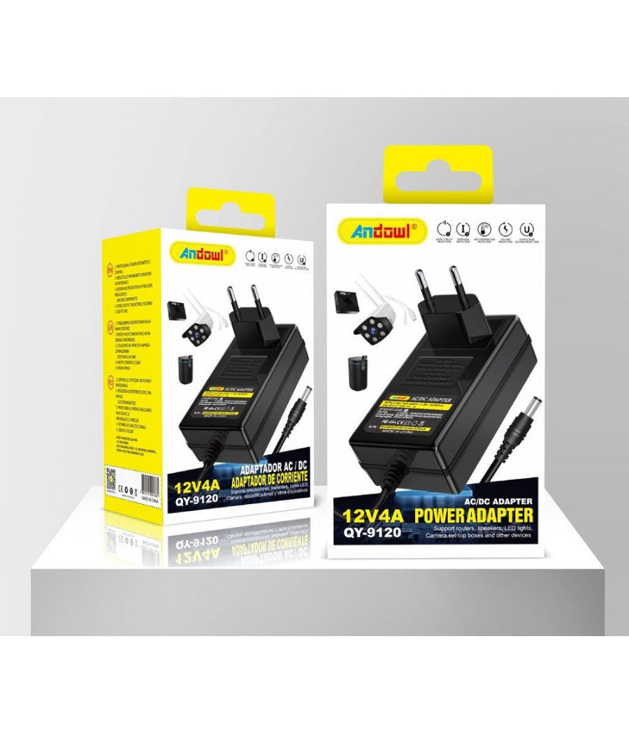 Alimentatore Universale Ac / Dc Adattatore Di Alimentazione 12v 4a Qy-9120         