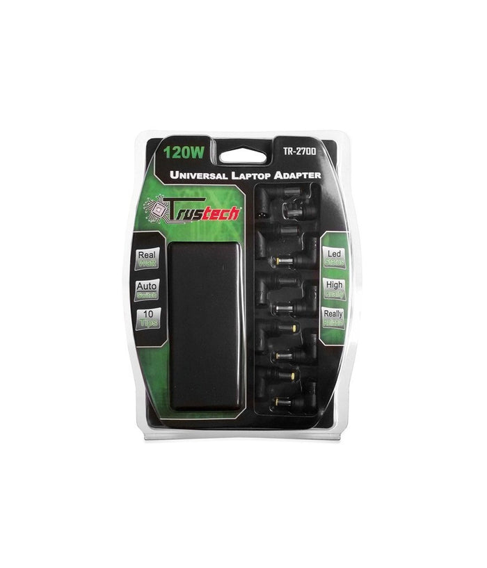 Alimentatore Universale Per Notebook 120w Settaggio Automatico Trustech         