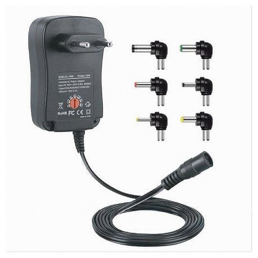 Alimentatore Universale Regolabile Da 3v A 12v Caricabatterie 30w Maxtech Ca-s017u         