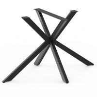 IDMarket - ALIX base de mesa de metal negro 130 cm diseño industrial