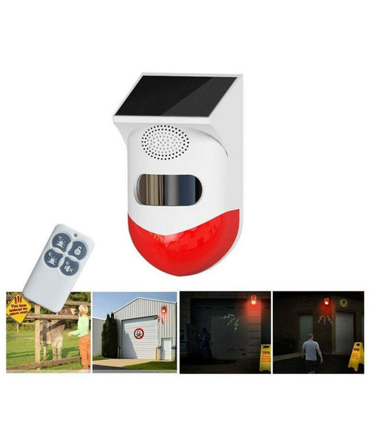 Allarme Antifurto Solare Sensore Movimento 120db Con Telecomando Sirena Q-bj200         