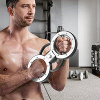Allenatore per braccia brucia grassi da resistenza regolabile-Attrezzatura per allenamento con rotazione 360¡ã per casa e palestra
