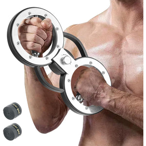 Allenatore per braccia brucia grassi da resistenza regolabile-Attrezzatura per allenamento con rotazione 360¡ã per casa e palestra