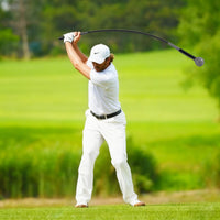 Allenatore per swing golf bastone testa ponderata impugnatura, Allenatore per swing golf aiuto movimento golf Nero-Golf