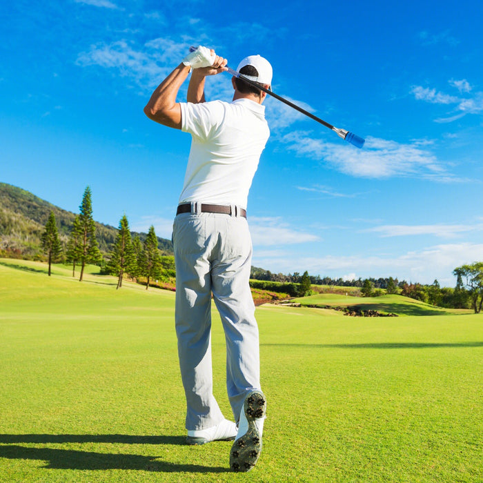 Allenatore per swing golf bastone per allenamento flessibilit¨¤, Allenatore per swing golf equilibrio tempo forza Blu-Golf