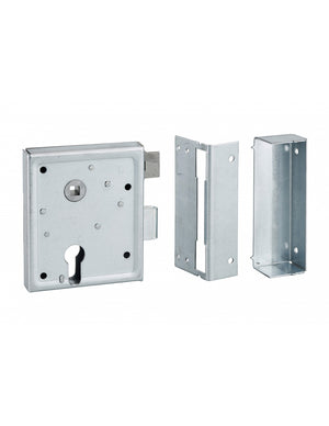 Serratura da applicare Alsace per cilindro europeo, destra, quadro 8mm, asse 60mm, 110x70mm - THIRARD