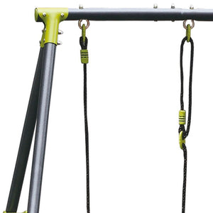 Allegra Duplo - Altalena per bambini in acciaio + PP. Dondolo da giardino 2 posti