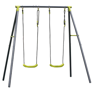 Allegra Duplo - Altalena per bambini in acciaio + PP. Dondolo da giardino 2 posti