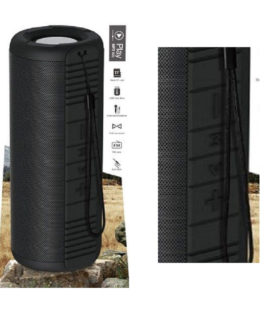 Altoparlante 2.0 Wireless Speaker Bluetooth 5.0 Aux 3,5mm Usb Per Esterno Qyx533         