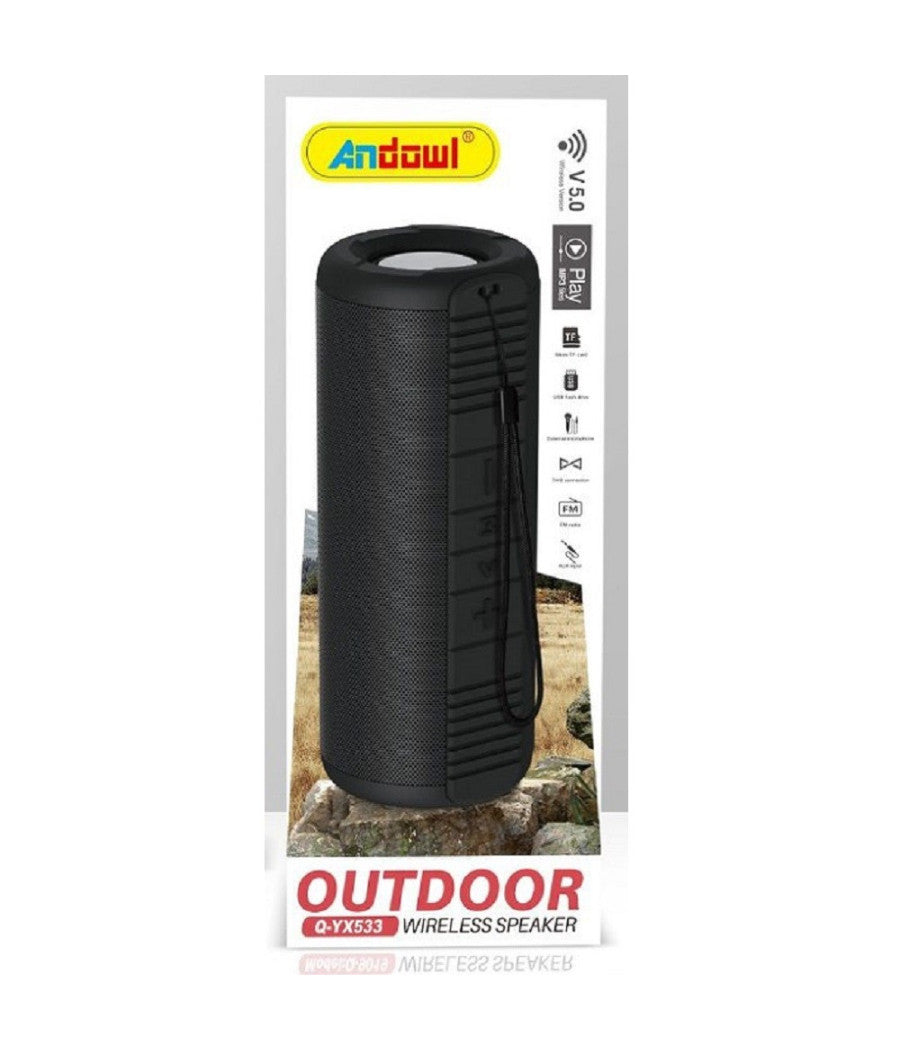 Altoparlante 2.0 Wireless Speaker Bluetooth 5.0 Aux 3,5mm Usb Per Esterno Qyx533         