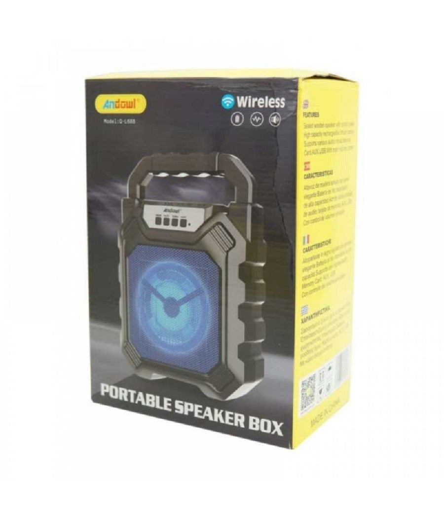 Altoparlante Bluetooth Cassa Portatile Q-l688 Radio Fm Usb Sd Aux Mp3 Speaker         