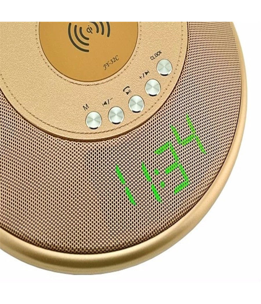 Altoparlante Bluetooth Con Orologio Radio Tf Card Aux 3w Wireless Per Cellulare         
