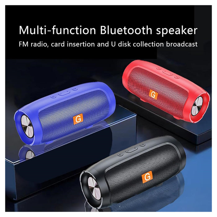 Trade Shop - Altoparlante Bluetooth Portatile Wireless Con Cinghia Radio Suono Hifi A 360° Usb         