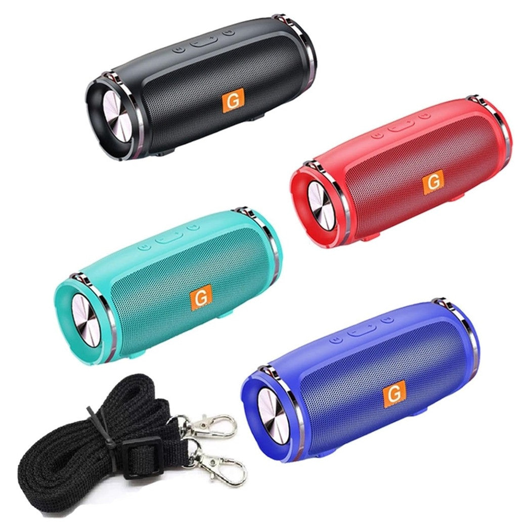 Trade Shop - Altoparlante Bluetooth Portatile Wireless Con Cinghia Radio Suono Hifi A 360° Usb         