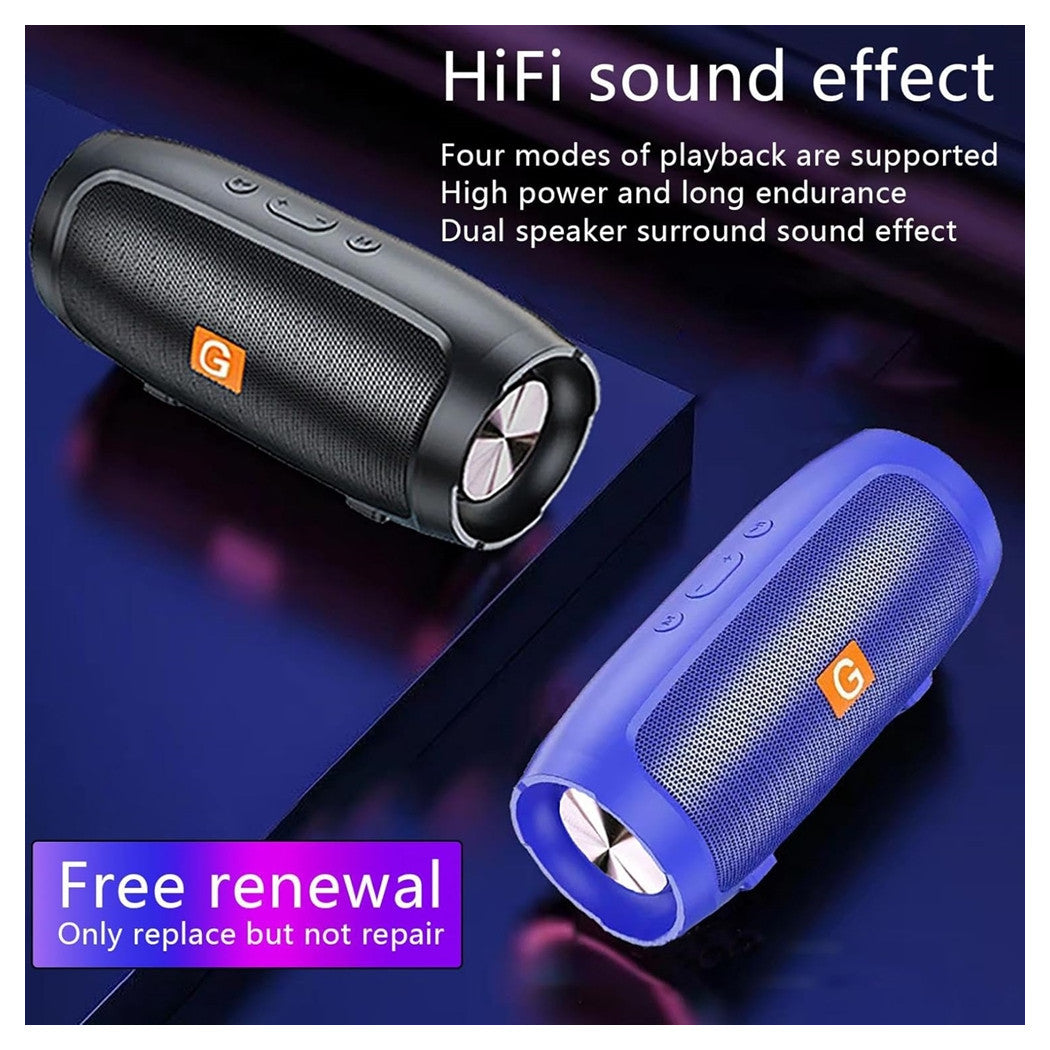 Trade Shop - Altoparlante Bluetooth Portatile Wireless Con Cinghia Radio Suono Hifi A 360° Usb         