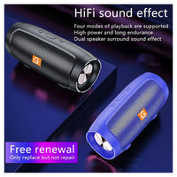 Trade Shop - Altoparlante Bluetooth Portatile Wireless Con Cinghia Radio Suono Hifi A 360° Usb         