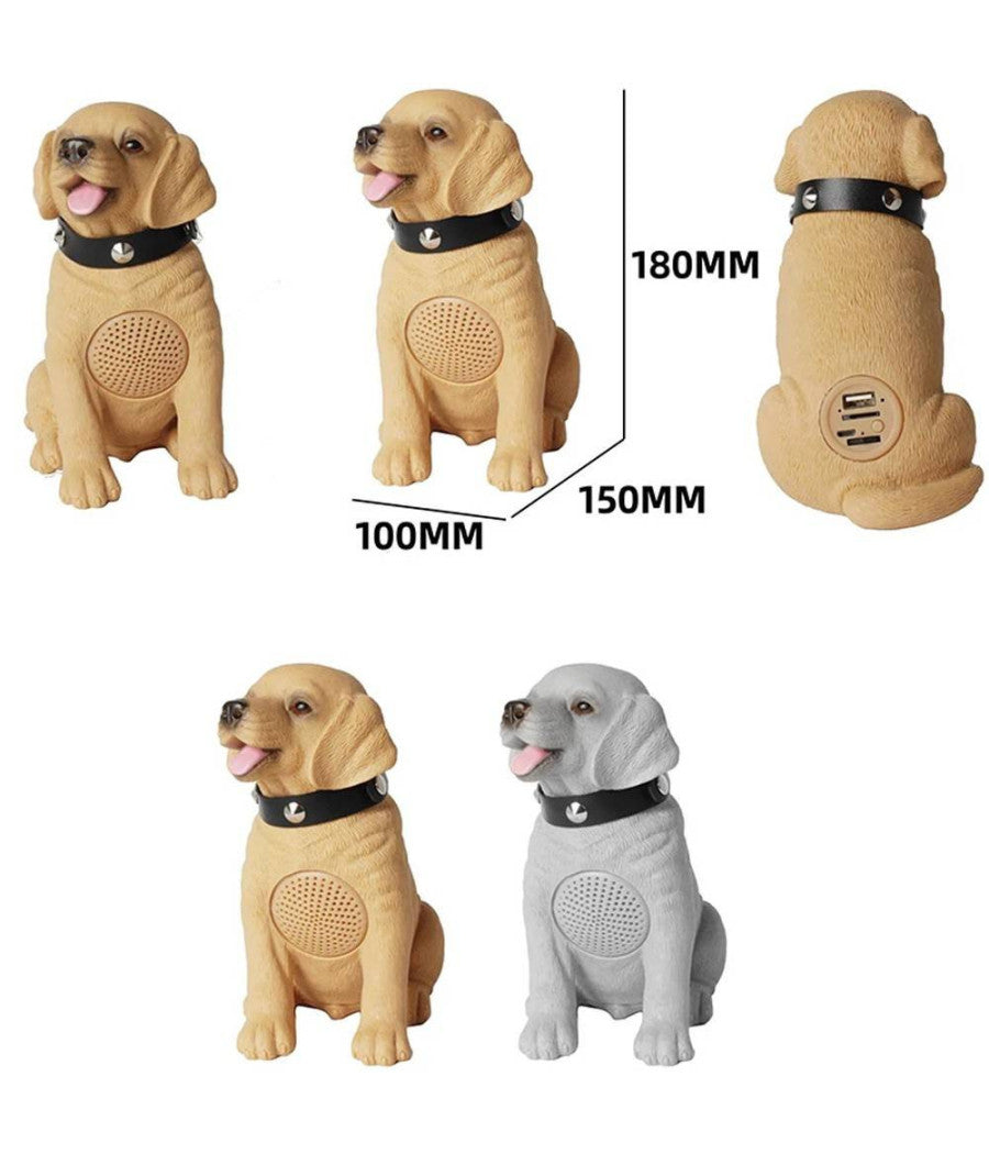 Altoparlante Bluetooth Wireless A Forma Di Cane Speacker Radio Stereo Portatile         