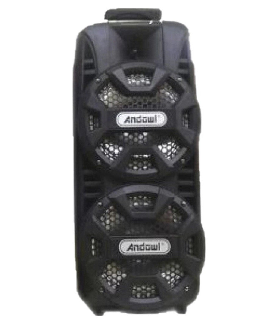 Altoparlante Bt5.0 Portatile Sistema Karaoke Microfono Cablato Party 2000w Q-t53         