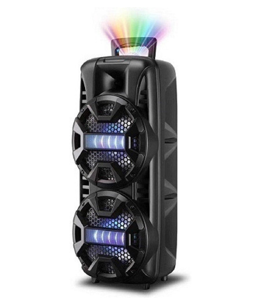 Altoparlante Bt5.0 Portatile Sistema Karaoke Microfono Cablato Party 2000w Q-t53         