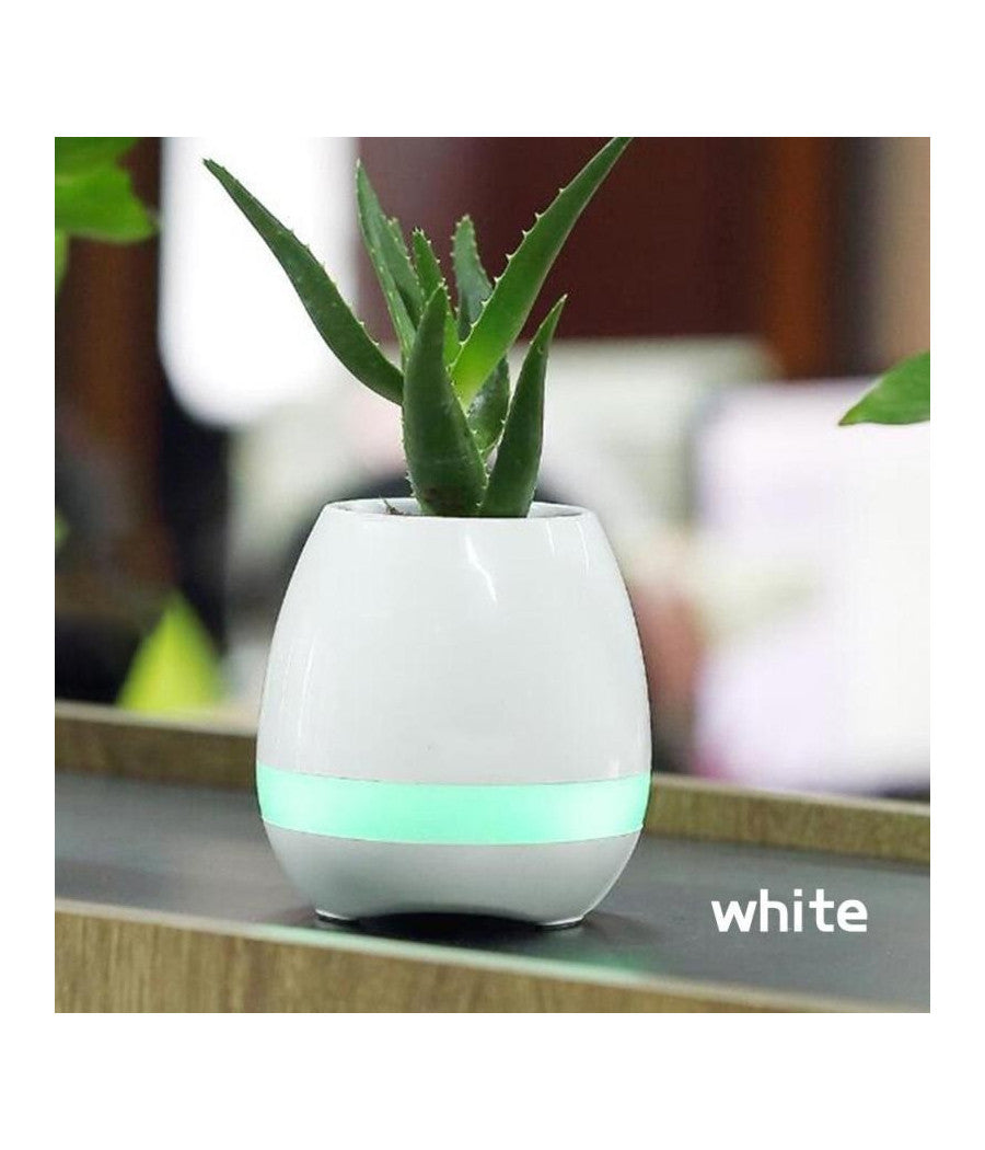 Altoparlante Cassa Speaker Bluetooth A Forma Di Vaso Pianta Fiori Impermeabile         
