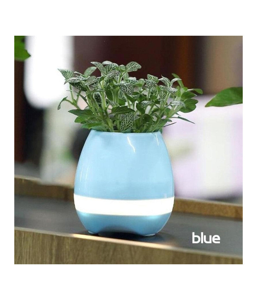 Altoparlante Cassa Speaker Bluetooth A Forma Di Vaso Pianta Fiori Impermeabile         
