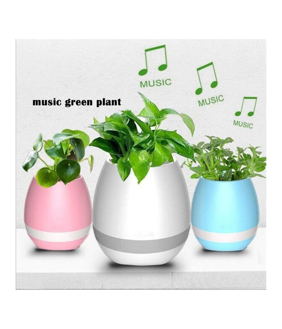 Altoparlante Cassa Speaker Bluetooth A Forma Di Vaso Pianta Fiori Impermeabile         