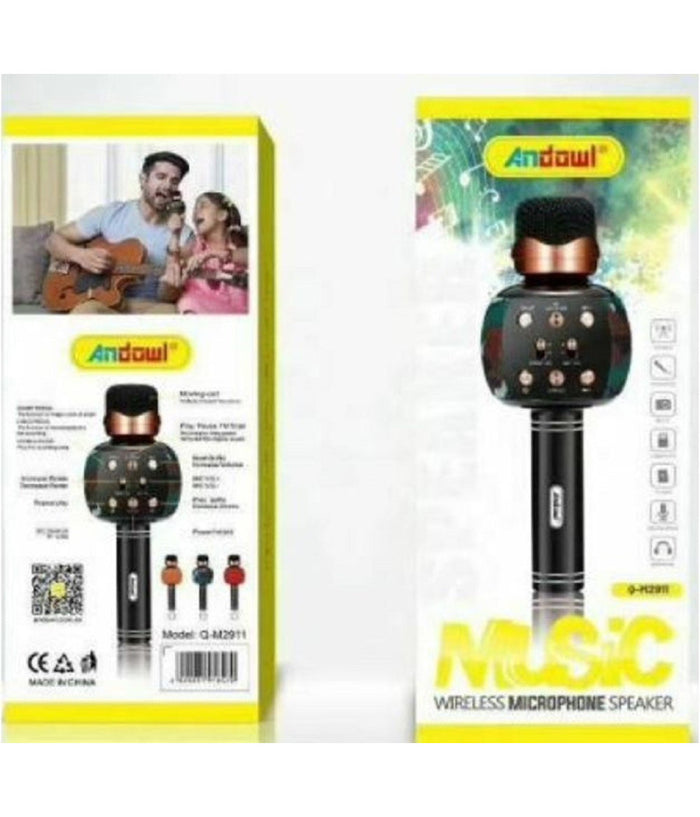 Altoparlante Microfono Wireless Ricaricabile Bluetooth Fm Radio Musica Q-m2911         