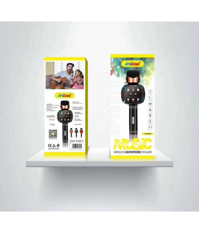 Altoparlante Microfono Wireless Ricaricabile Bluetooth Fm Radio Musica Q-m2911         