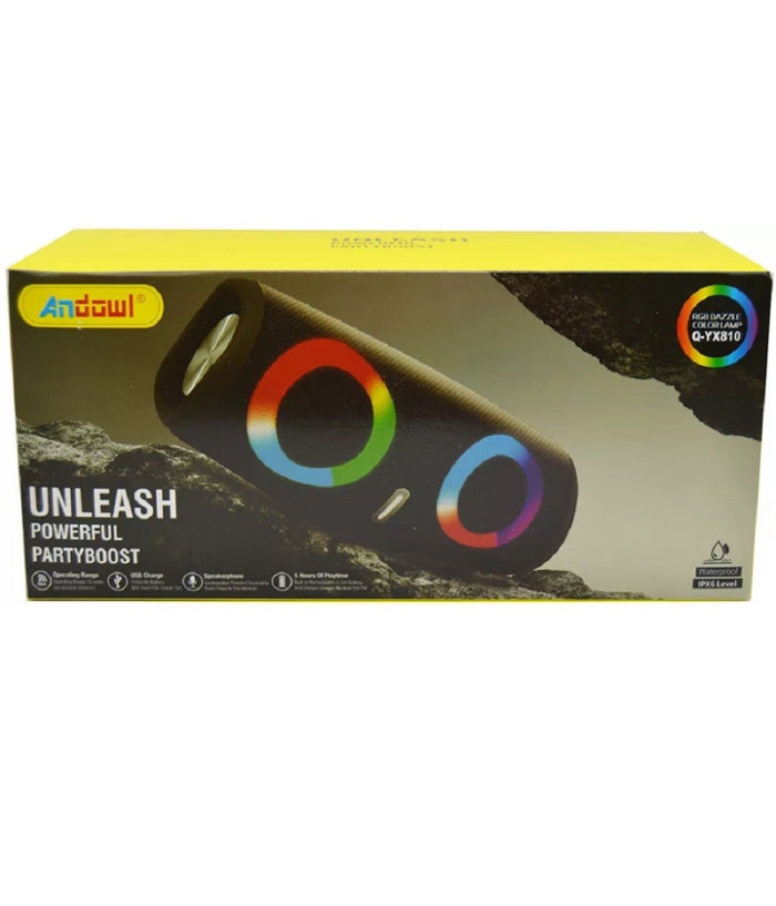 Altoparlante Portatile Bluetooth Q-yx810 Bt Usb/sd/aux Senza Fili Rgb Waterproof         