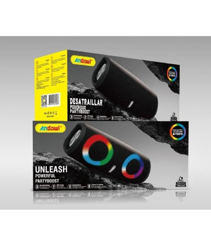 Altoparlante Portatile Bluetooth Q-yx810 Bt Usb/sd/aux Senza Fili Rgb Waterproof         