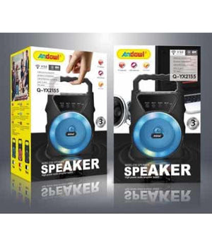 Altoparlante Portatile Q-yx2155 15w Pmpo Bluetooth 5.0 Con Luci A Led Senza Fili         
