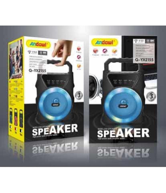Altoparlante Portatile Q-yx2155 15w Pmpo Bluetooth 5.0 Con Luci A Led Senza Fili         