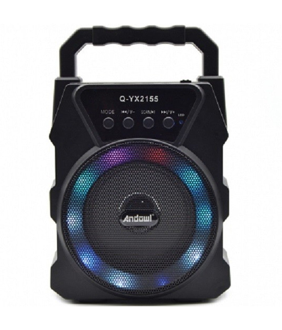Altoparlante Portatile Q-yx2155 15w Pmpo Bluetooth 5.0 Con Luci A Led Senza Fili         