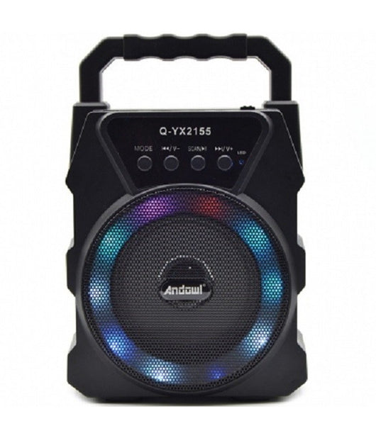Altoparlante Portatile Q-yx2155 15w Pmpo Bluetooth 5.0 Con Luci A Led Senza Fili         