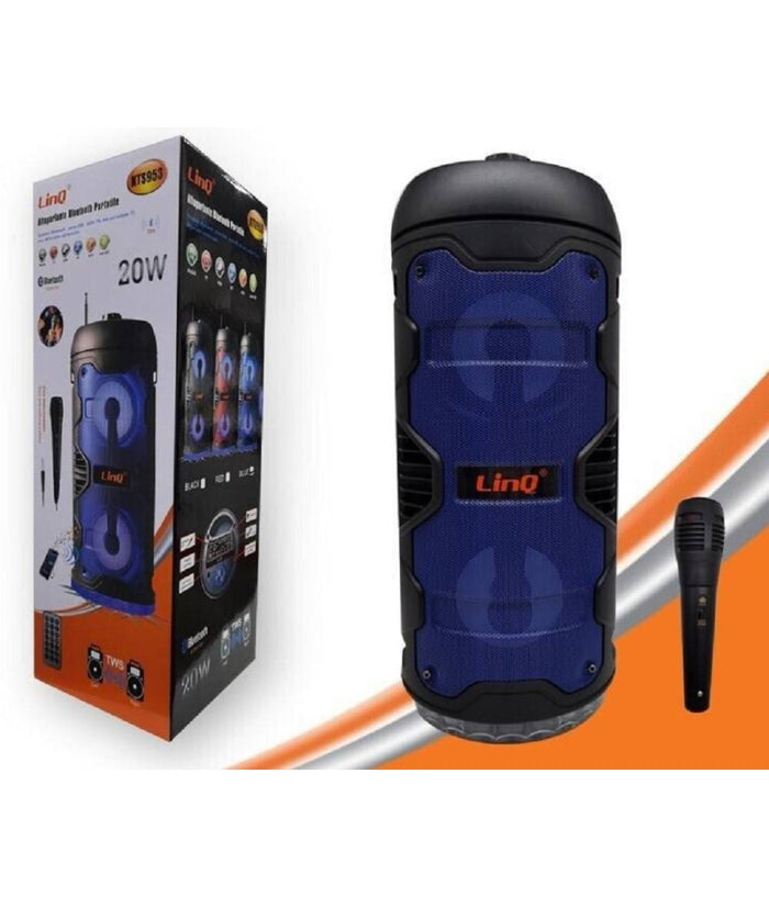 Altoparlante Speaker Cassa Bluetooth Portatile Kts953 20w Microfono Wireless Usb         