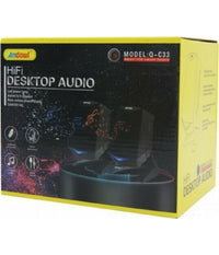Altoparlanti 2.0 Per Computer Notebook 3w X 2 Con Illuminazione A Led Usb Q-c33         