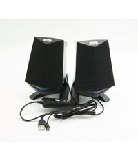 Altoparlanti 2.0 Per Computer Notebook 3w X 2 Con Illuminazione A Led Usb Q-c33         