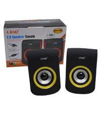 Altoparlanti Speaker Casse Usb 3w Jack 3,5mm Per Pc Notebook Linq An-009 Color         