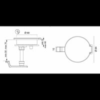 ALZAPAGLIOLO OTTONE CROM. C/CHIAVE