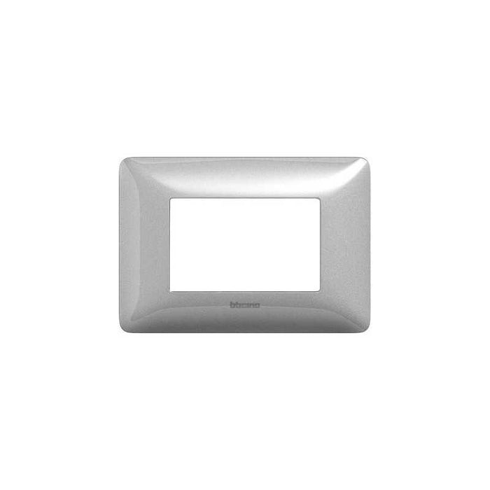 Am4803Msl Placca 3 Moduli Colore Silver Matix