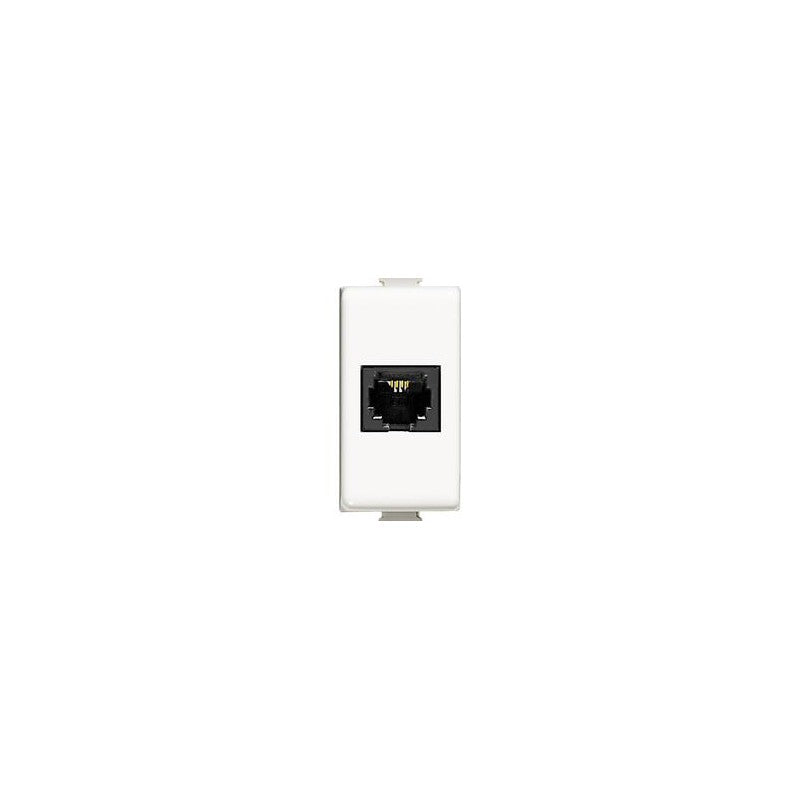 Am5982 Connettore Telefonico Rj11 1 Modulo Colore Bianco Matix