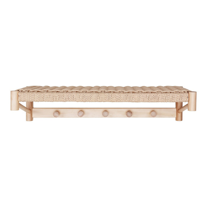 Appendiabiti da Parete Abano, Marrone, Legno, 31x78x17 cm, Seven Design